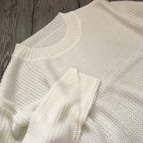 Sexy white broken holes sweater dress - Picture 4 of 5